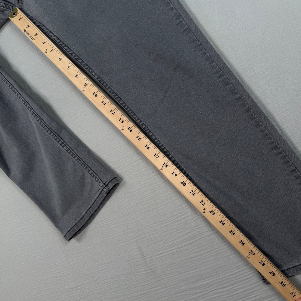 Levis 511 Mens 34x32 (33x30) Slim Fit Jeans Gray Denim Grunge Punk Fade Street - Picture 5 of 7